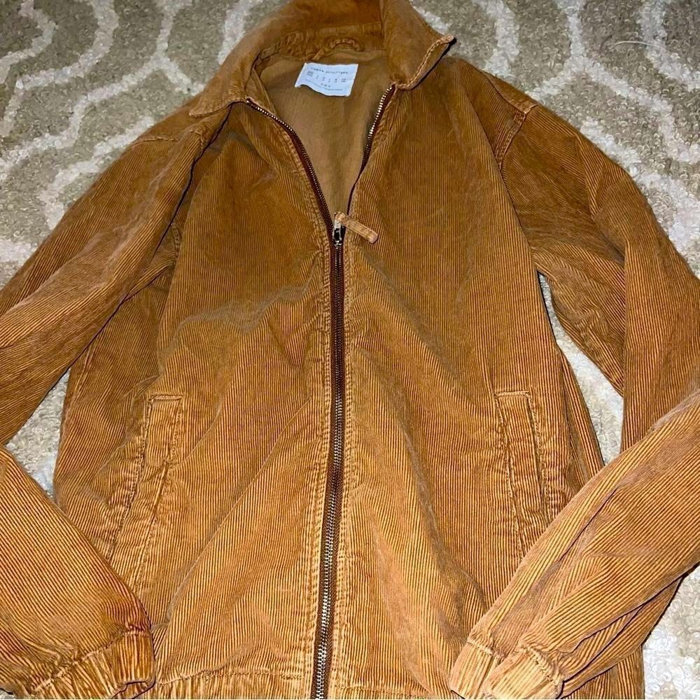 Urban Outfitters Tan Corduroy Zip-Up Jacket